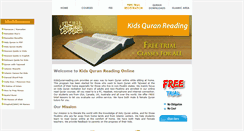 Desktop Screenshot of kidsquranreading.com